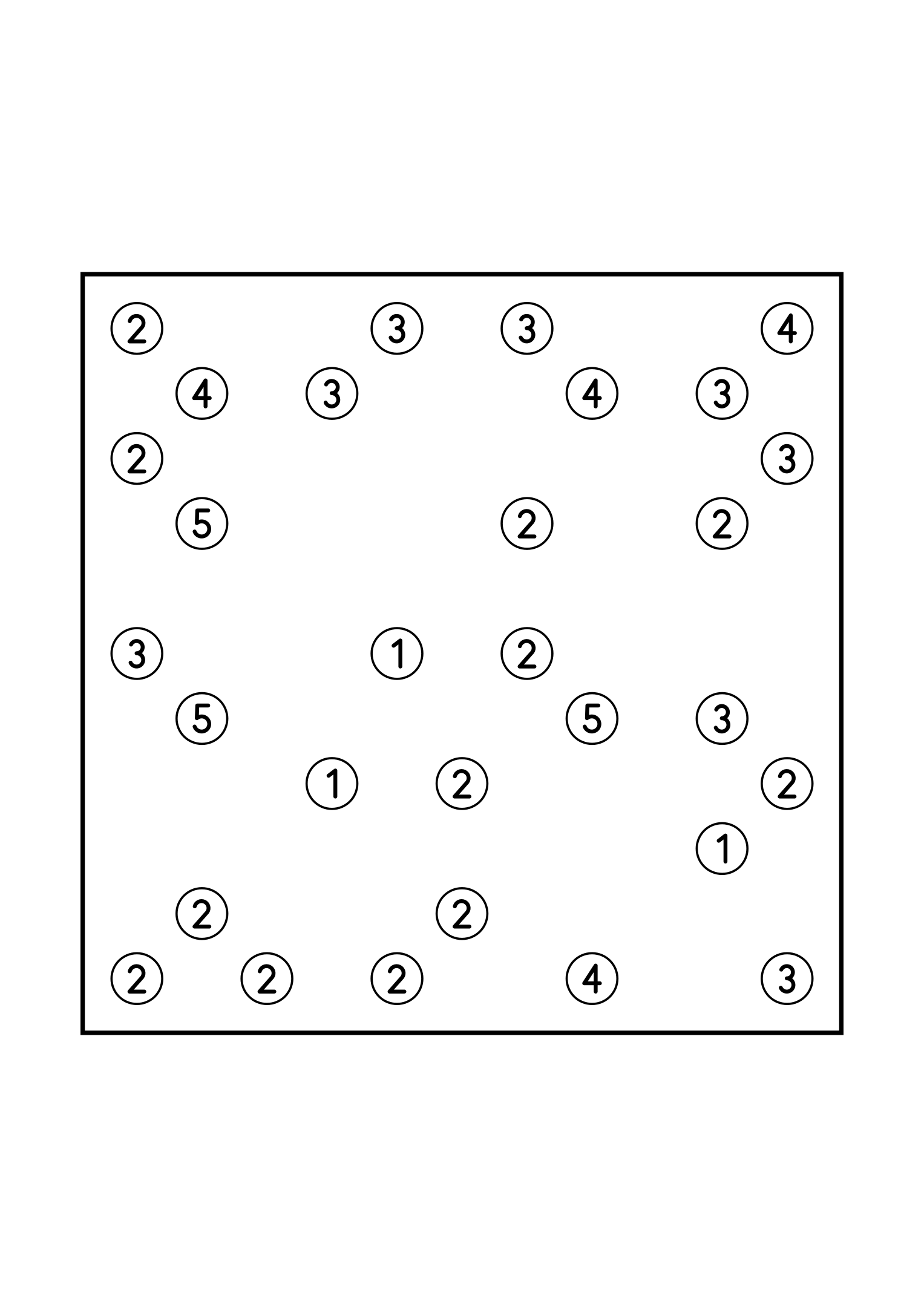 Easy 11x11 hashi, solved by counting the bridges each island needs, one puzzle on the page. Level: Easy. Variant 3.