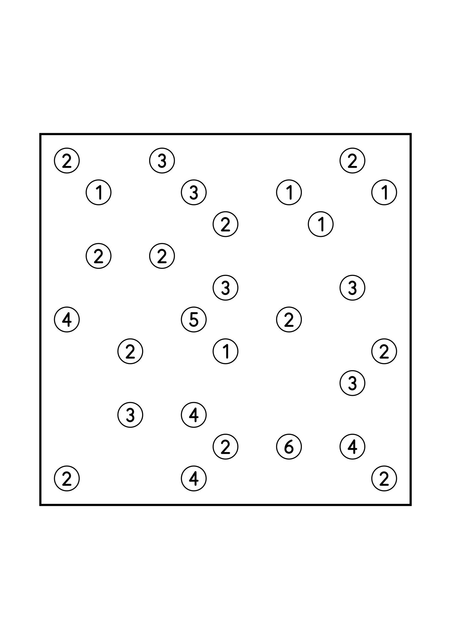 Easy 11x11 hashi, solved by counting the bridges each island needs, one puzzle on the page. Level: Easy. Variant 6.