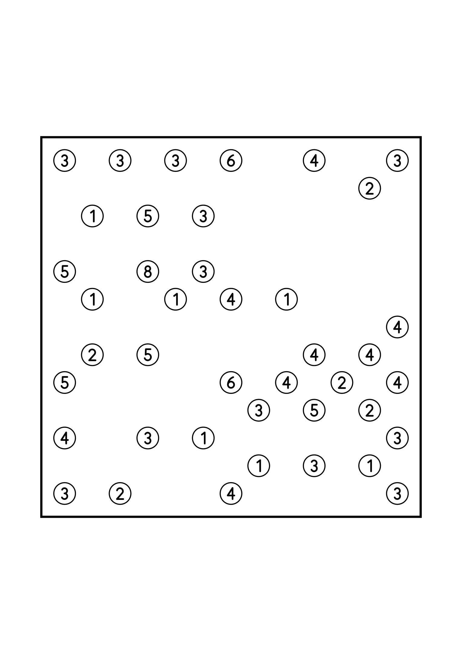 Easy 13x13 hashi, solved by counting the bridges each island needs, one puzzle on the page. Level: Easy. Variant 3.