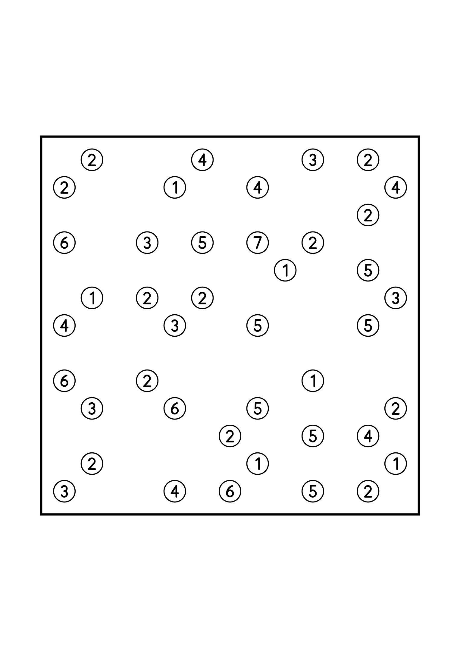 Easy 13x13 hashi, solved by counting the bridges each island needs, one puzzle on the page. Level: Easy. Variant 6.