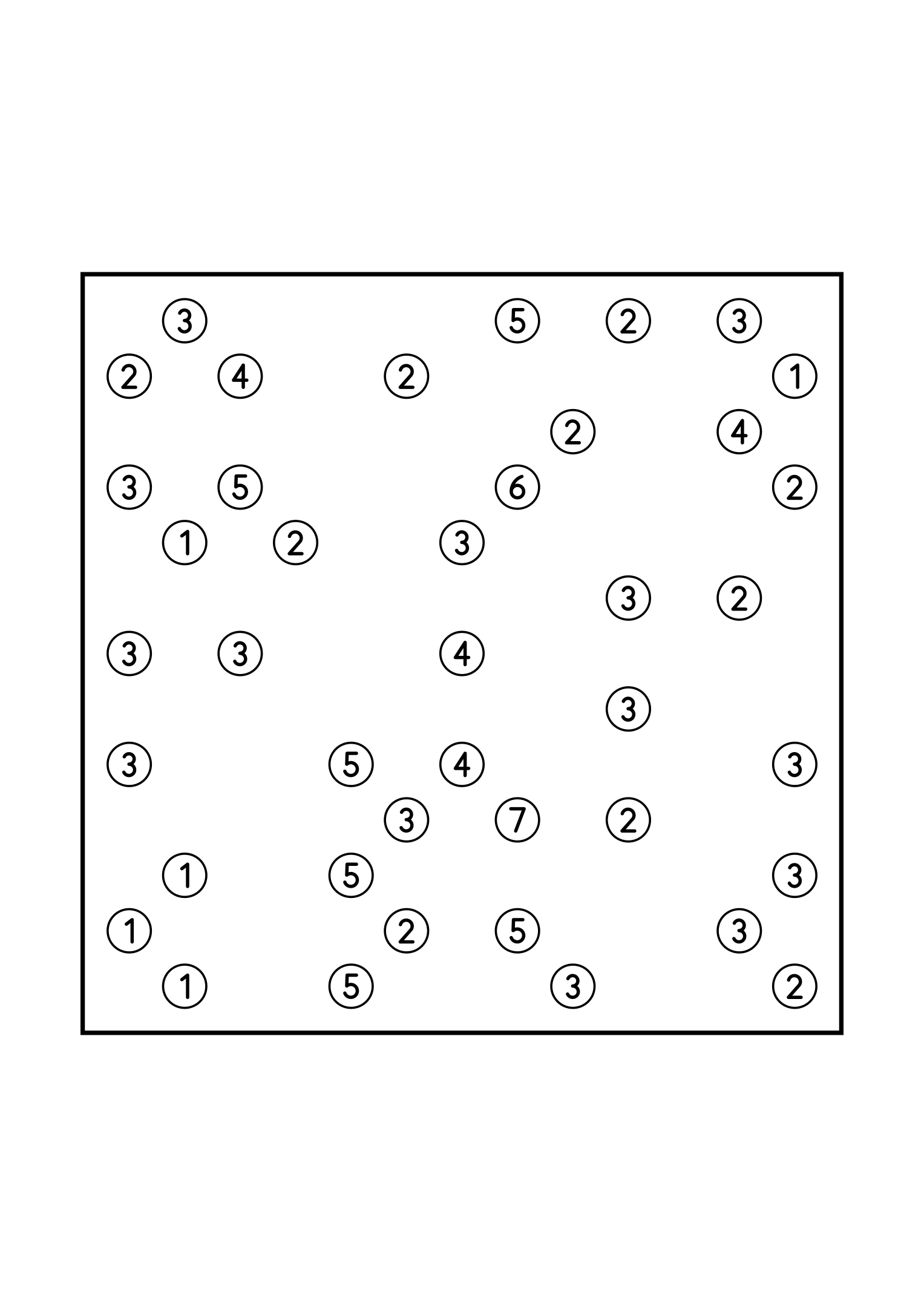 Easy 13x13 hashi, solved by counting the bridges each island needs, one puzzle on the page. Level: Easy. Variant 8.