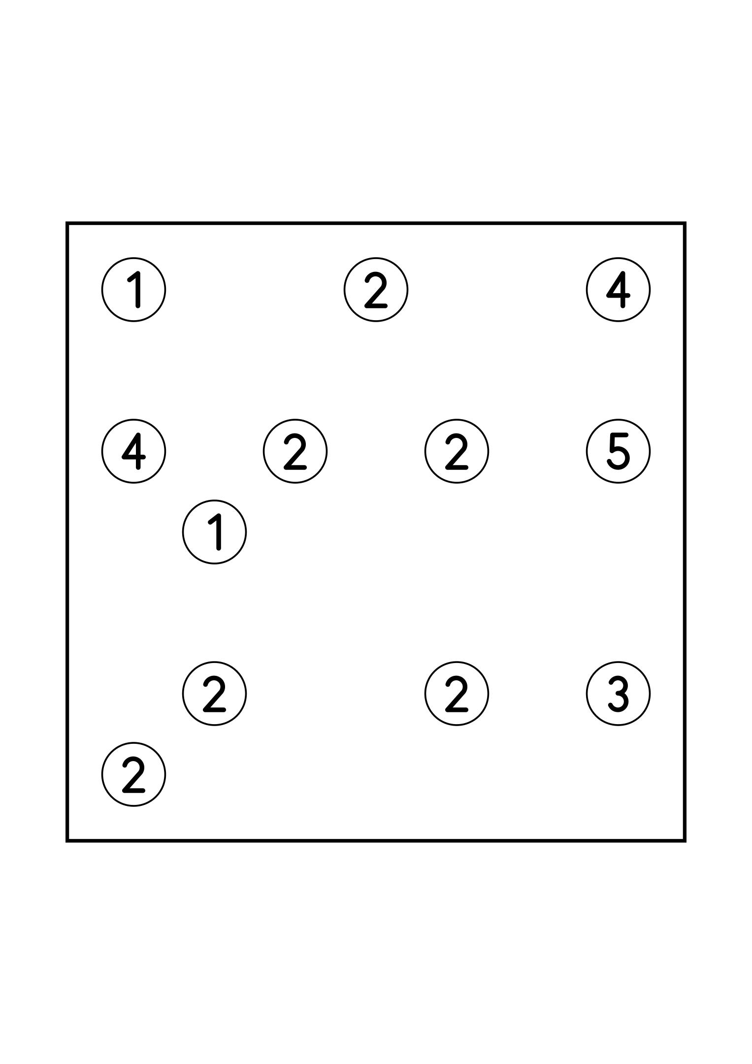 Easy 7x7 hashi, solved by counting the bridges each island needs, one puzzle on the page. Level: Easy. Variant 6.