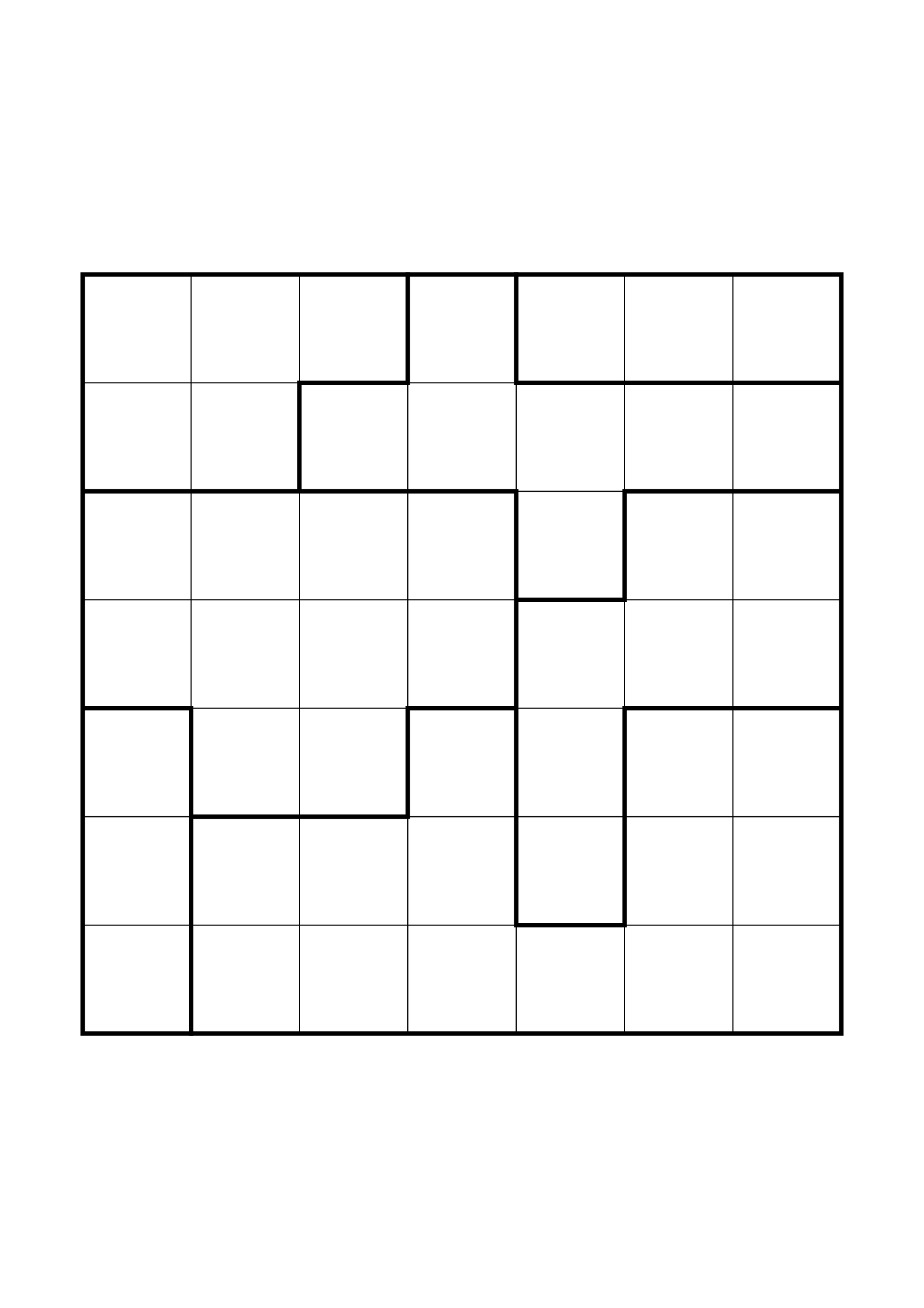 Easy 7x7 star battle, solved one region, row or column at a time, one large grid on the page. Level: Easy. Variant 3.