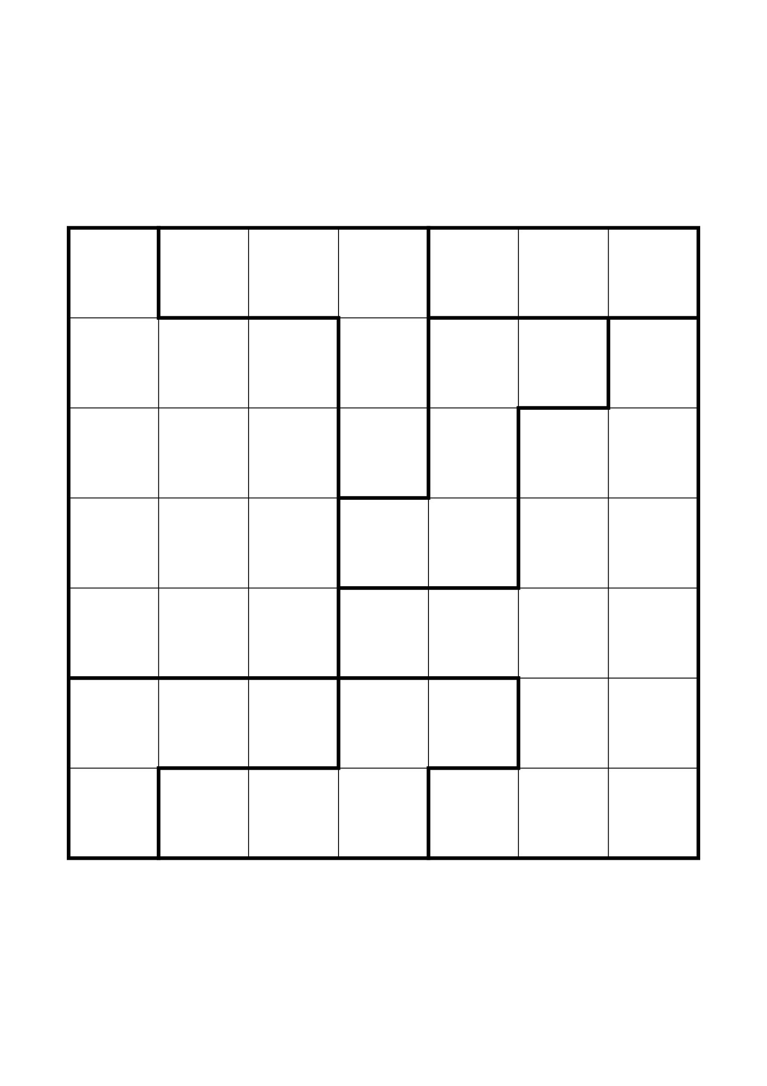 Easy 7x7 star battle, solved one region, row or column at a time, one large grid on the page. Level: Easy. Variant 7.
