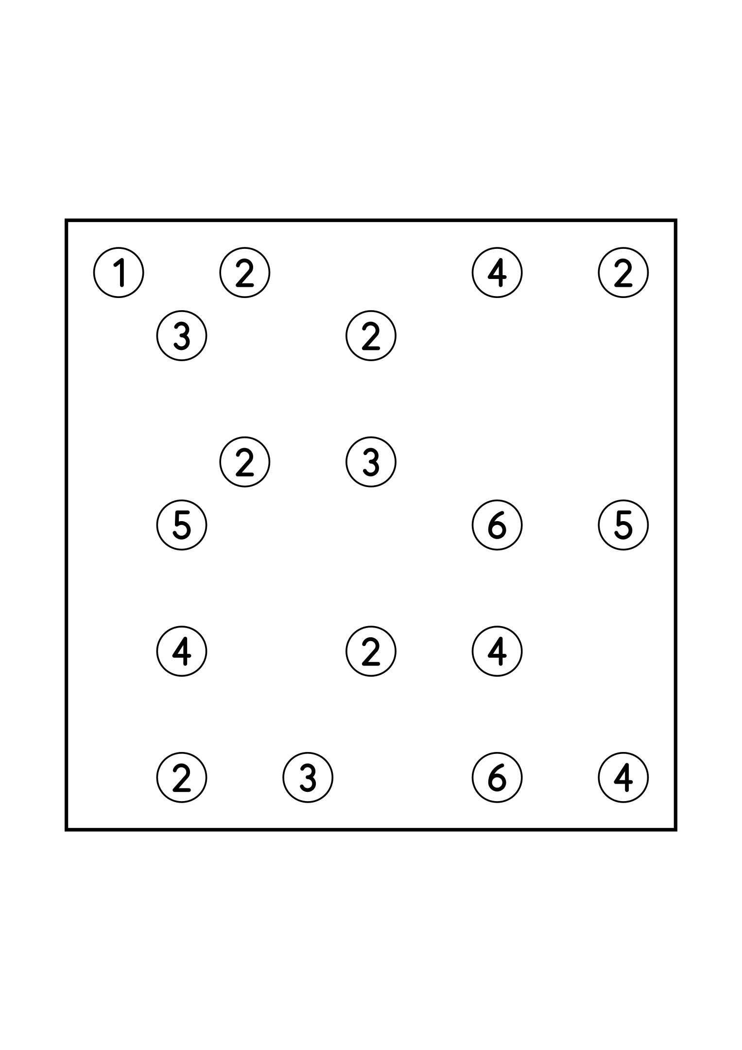 Easy 9x9 hashi, solved by counting the bridges each island needs, one puzzle on the page. Level: Easy. Variant 1.