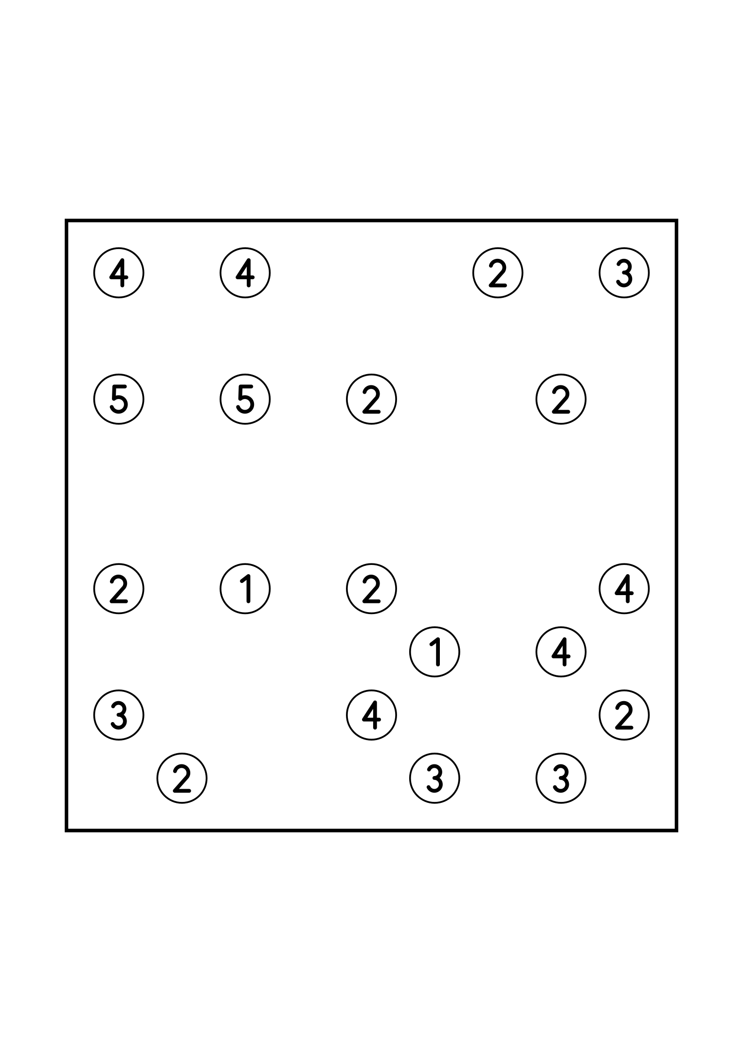 Easy 9x9 hashi, solved by counting the bridges each island needs, one puzzle on the page. Level: Easy. Variant 4.