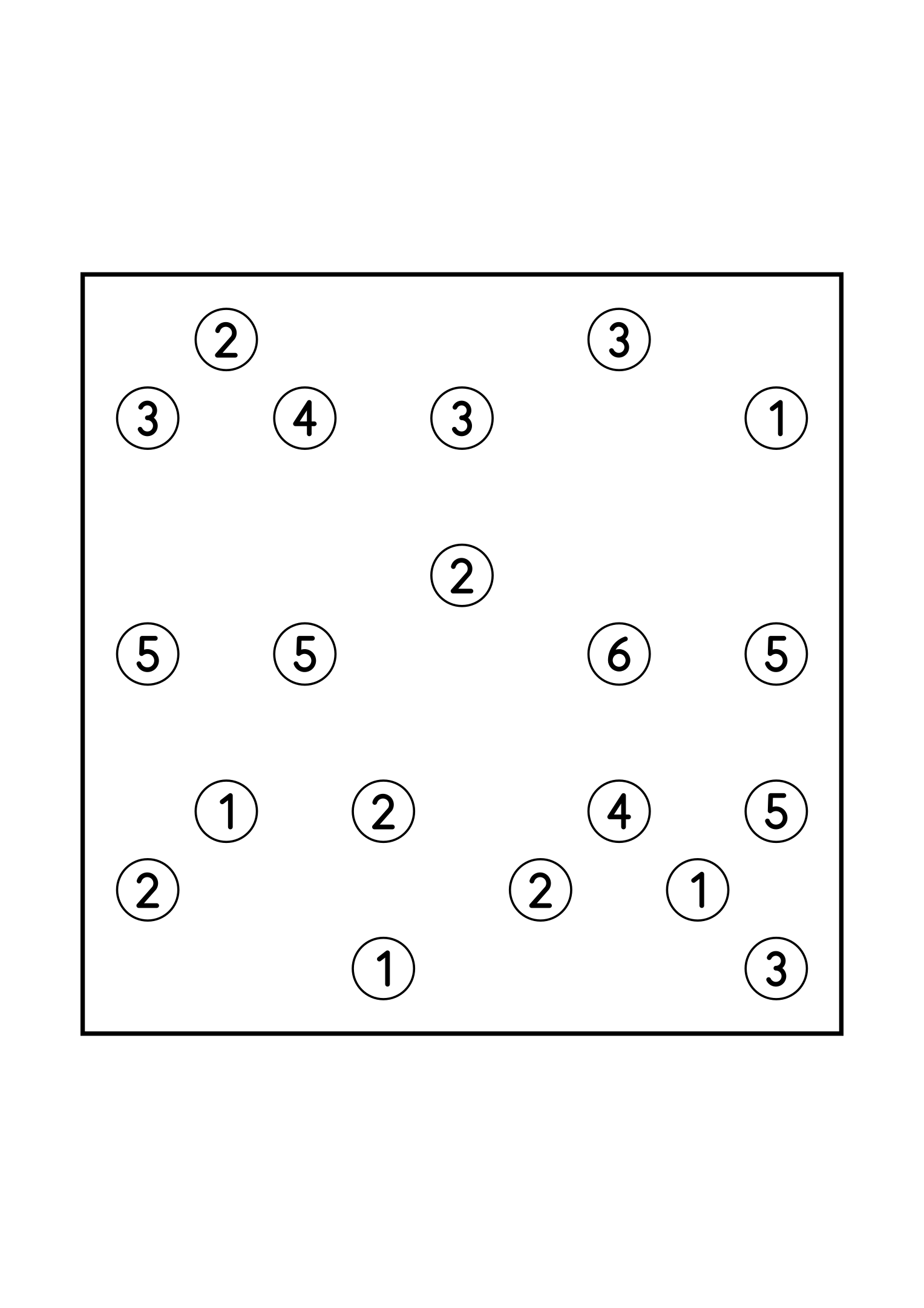 Easy 9x9 hashi, solved by counting the bridges each island needs, one puzzle on the page. Level: Easy. Variant 6.