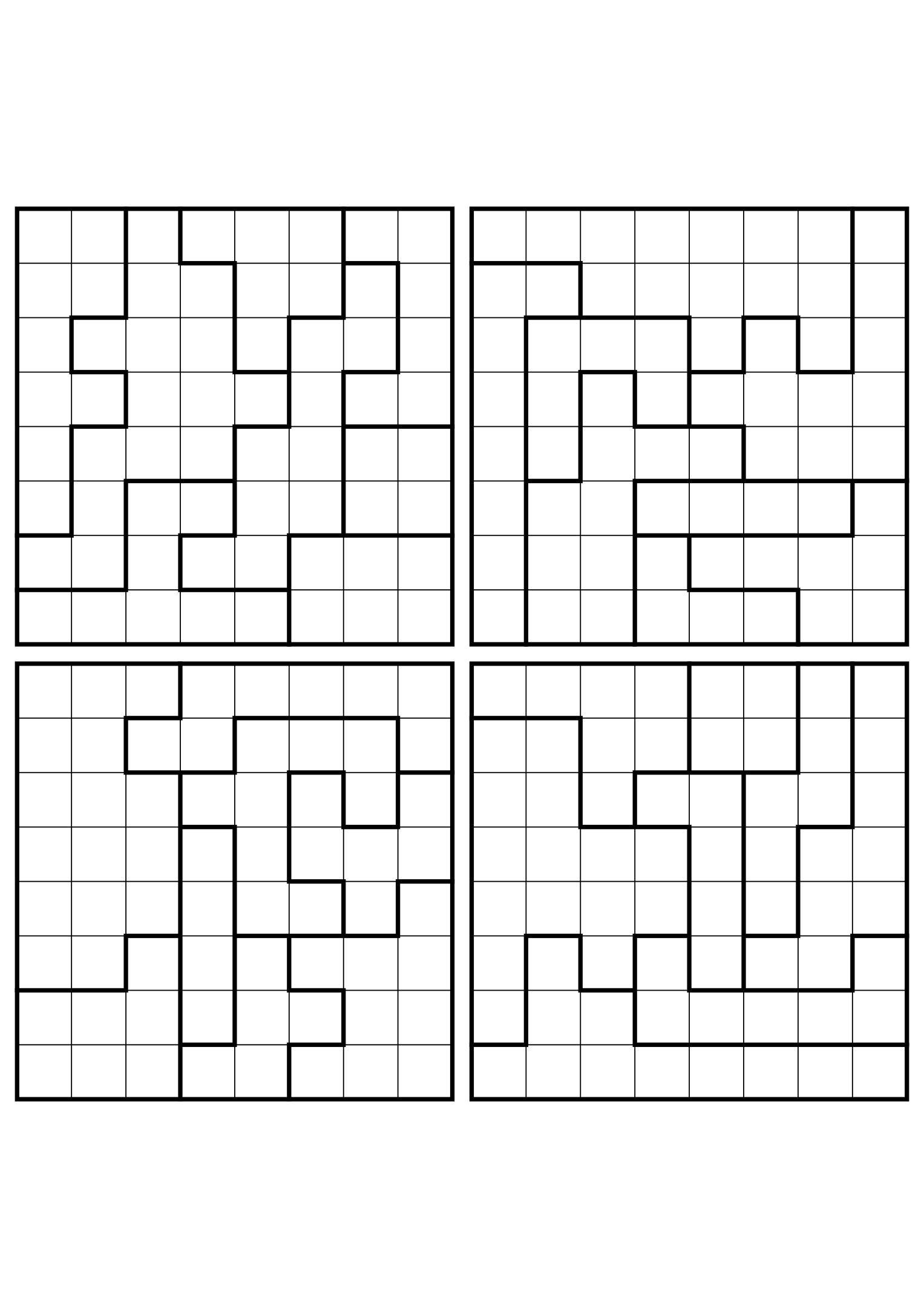 Four hard 8x8 star battle grids with stars to test in your head. Level: Hard, 4 puzzles per page. Variant 2.