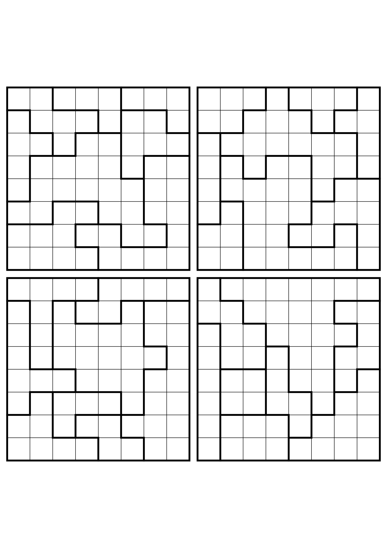 Four hard 8x8 star battle grids with stars to test in your head. Level: Hard, 4 puzzles per page. Variant 3.