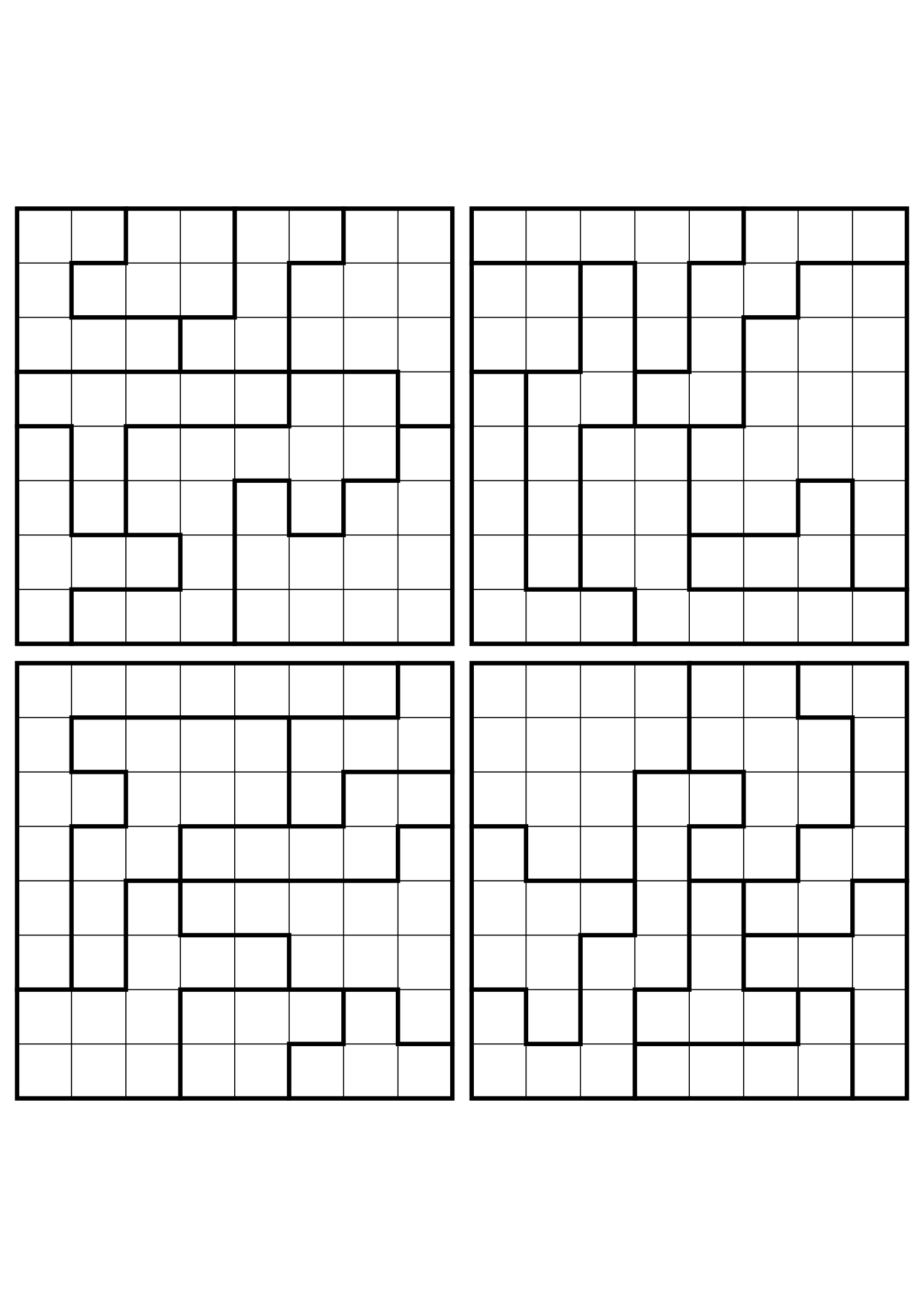 Four hard 8x8 star battle grids with stars to test in your head. Level: Hard, 4 puzzles per page. Variant 5.