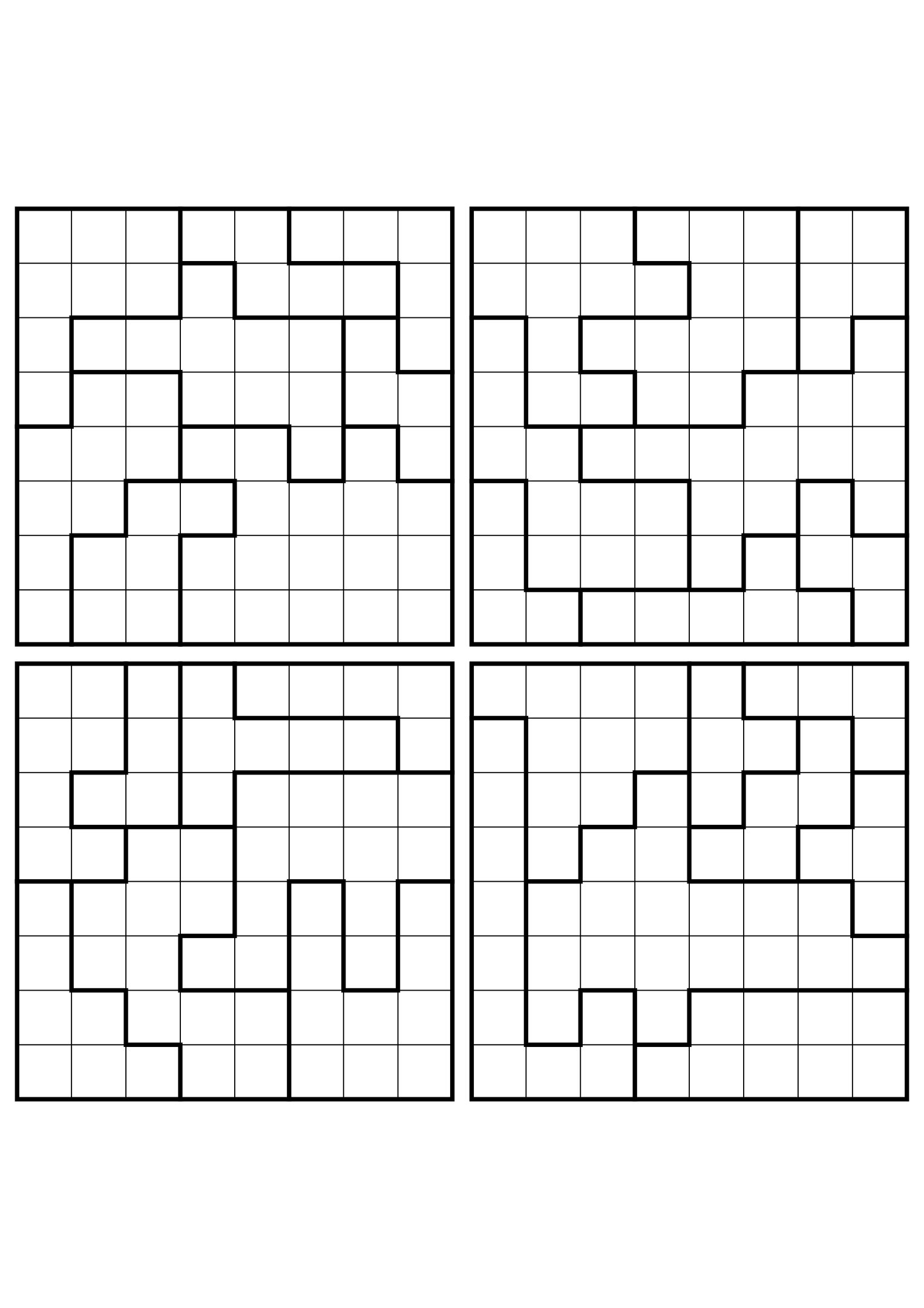 Four hard 8x8 star battle grids with stars to test in your head. Level: Hard, 4 puzzles per page. Variant 8.