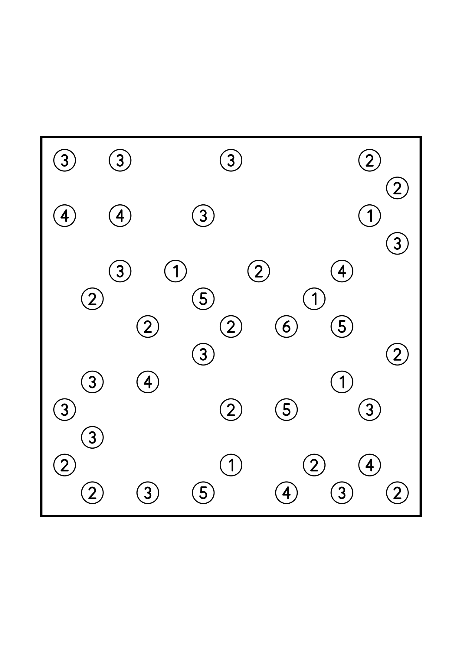 Hard 13x13 hashi, where a bridge sometimes has to be tried in your head, one puzzle on the page. Level: Hard. Variant 7.