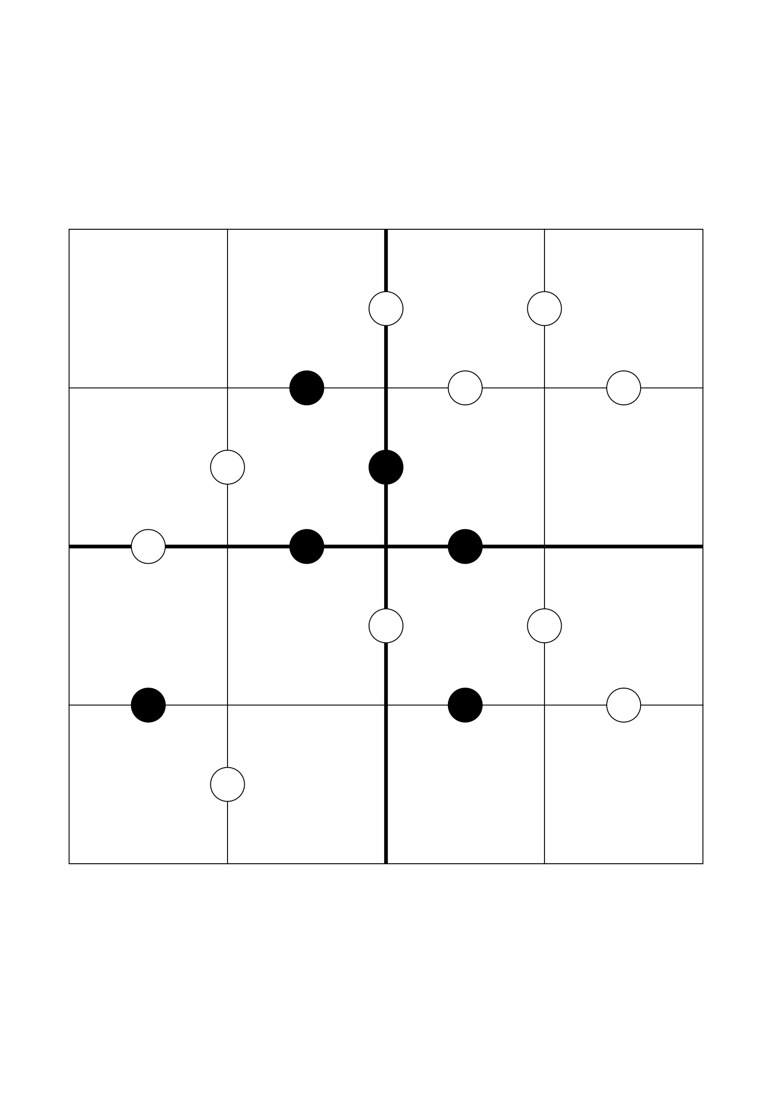 Hard 4x4 Kropki on its own page: given digits only where logic needs them, often none. Variant 8.