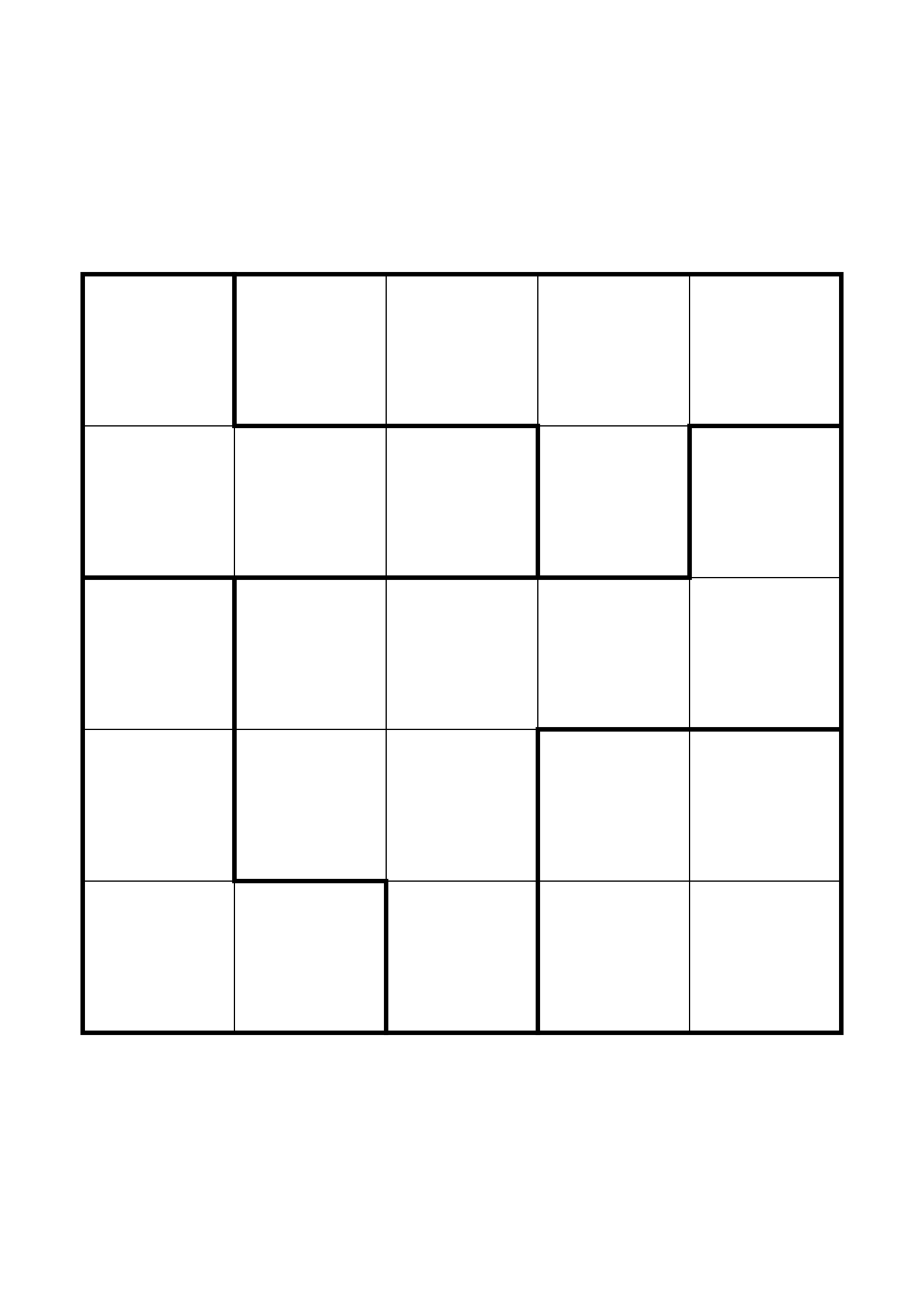 Hard 5x5 star battle, where a star sometimes has to be tried in your head, one large grid on the page. Level: Hard. Variant 4.
