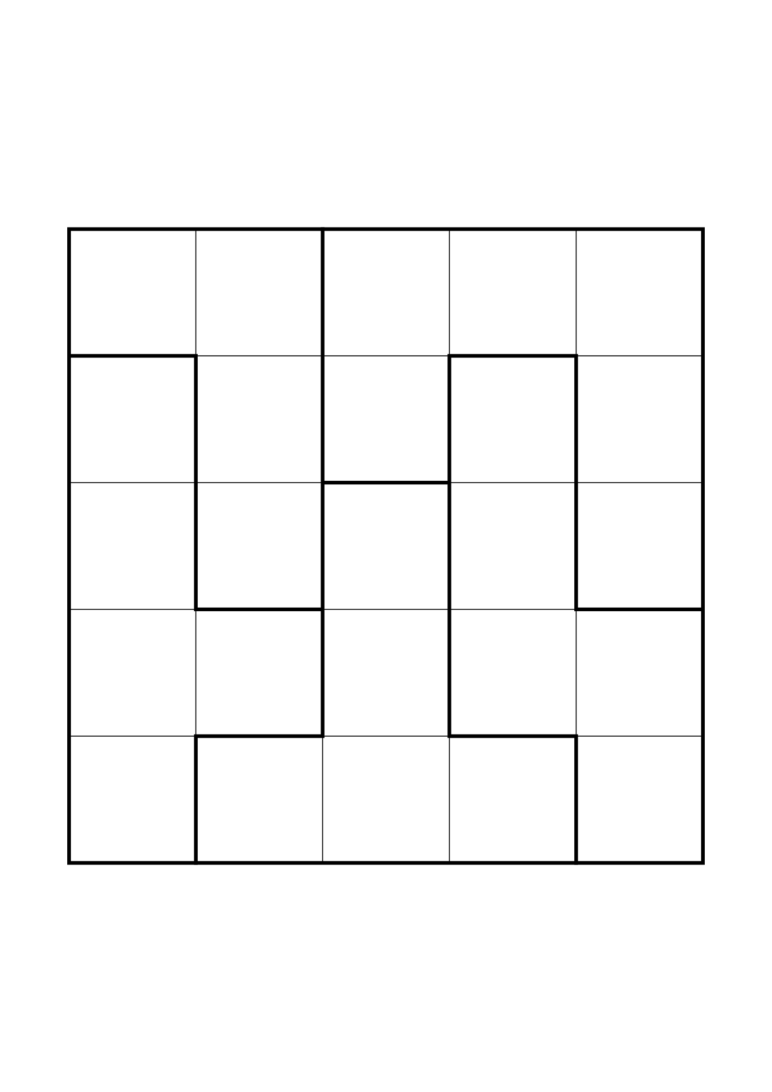 Hard 5x5 star battle, where a star sometimes has to be tried in your head, one large grid on the page. Level: Hard. Variant 7.