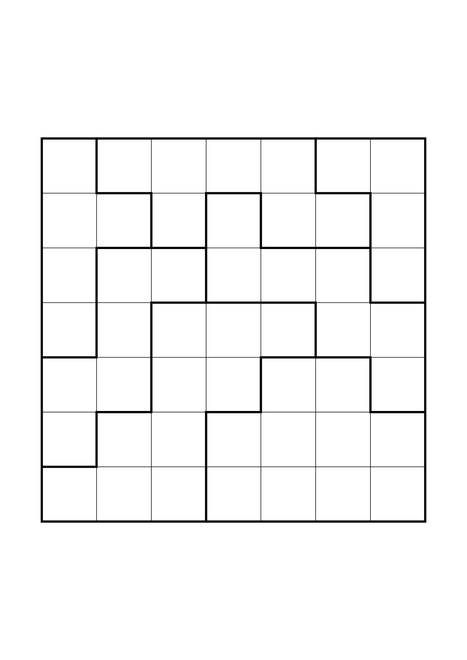Hard 7x7 star battle, where a star sometimes has to be tried in your head, one large grid on the page. Level: Hard. Variant 3.