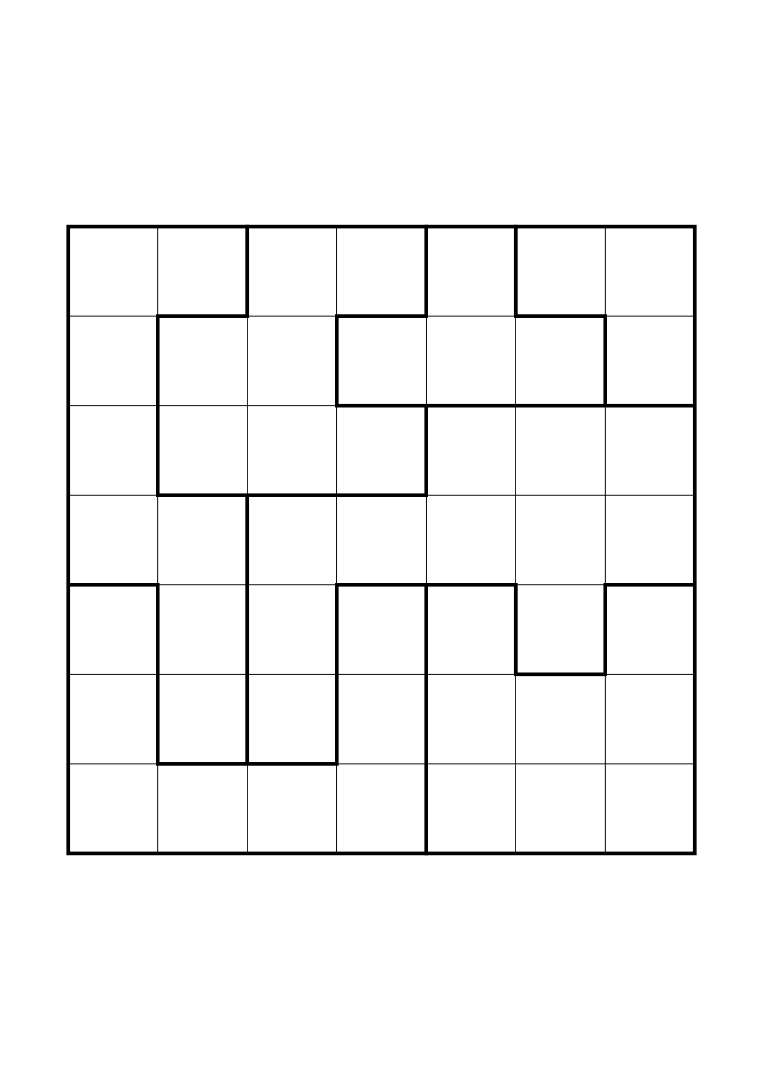 Hard 7x7 star battle, where a star sometimes has to be tried in your head, one large grid on the page. Level: Hard. Variant 6.