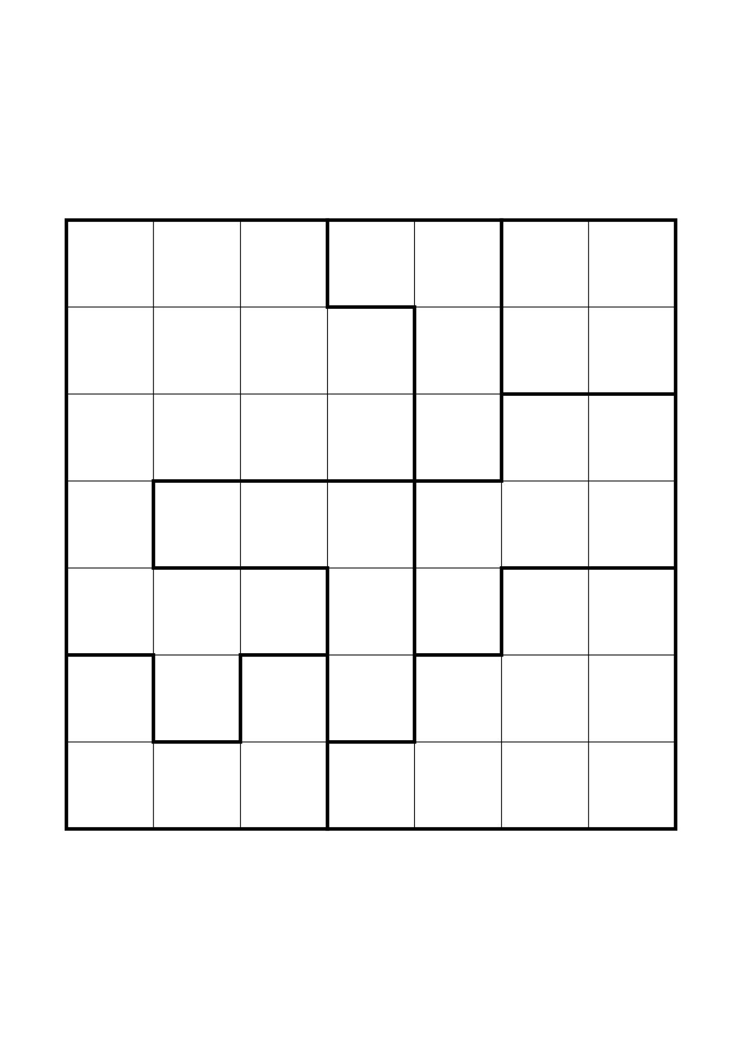 Hard 7x7 star battle, where a star sometimes has to be tried in your head, one large grid on the page. Level: Hard. Variant 7.