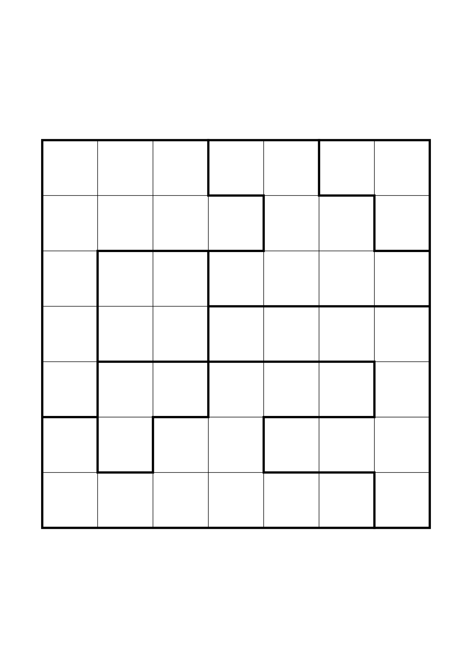 Hard 7x7 star battle, where a star sometimes has to be tried in your head, one large grid on the page. Level: Hard. Variant 8.