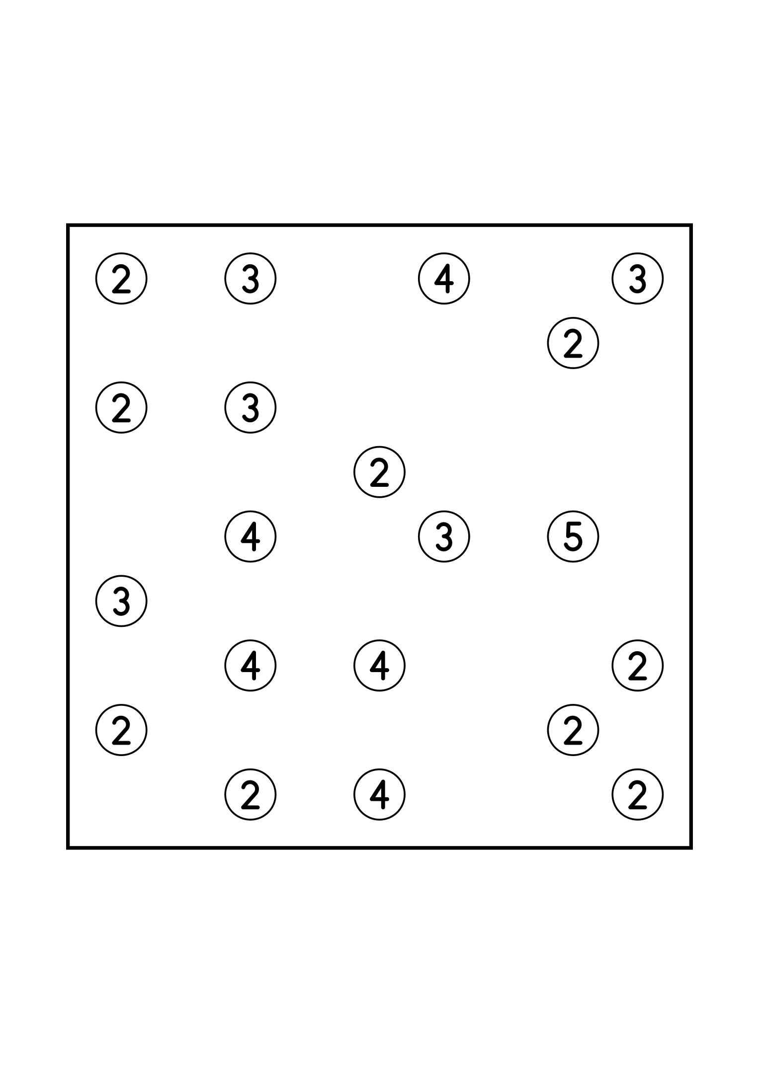 Hard 9x9 hashi, where a bridge sometimes has to be tried in your head, one puzzle on the page. Level: Hard. Variant 1.