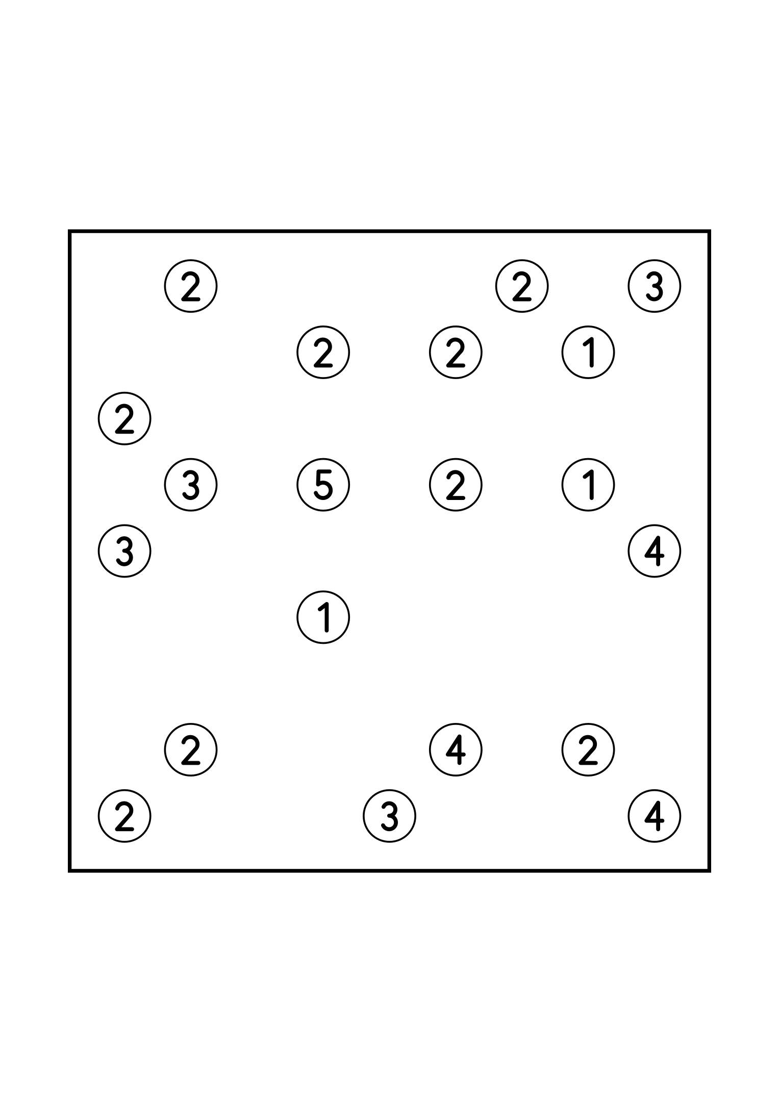 Hard 9x9 hashi, where a bridge sometimes has to be tried in your head, one puzzle on the page. Level: Hard. Variant 2.