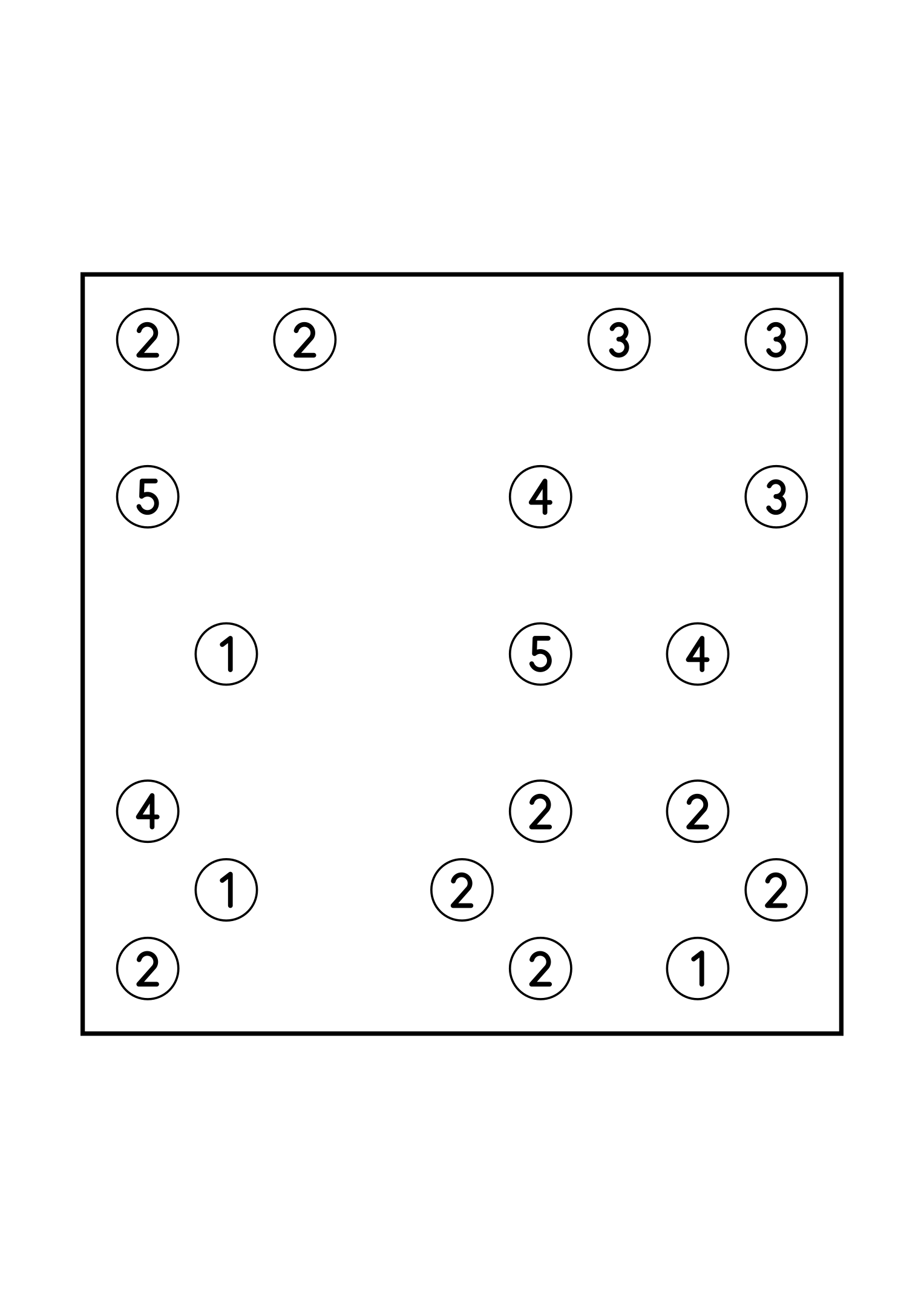 Hard 9x9 hashi, where a bridge sometimes has to be tried in your head, one puzzle on the page. Level: Hard. Variant 7.