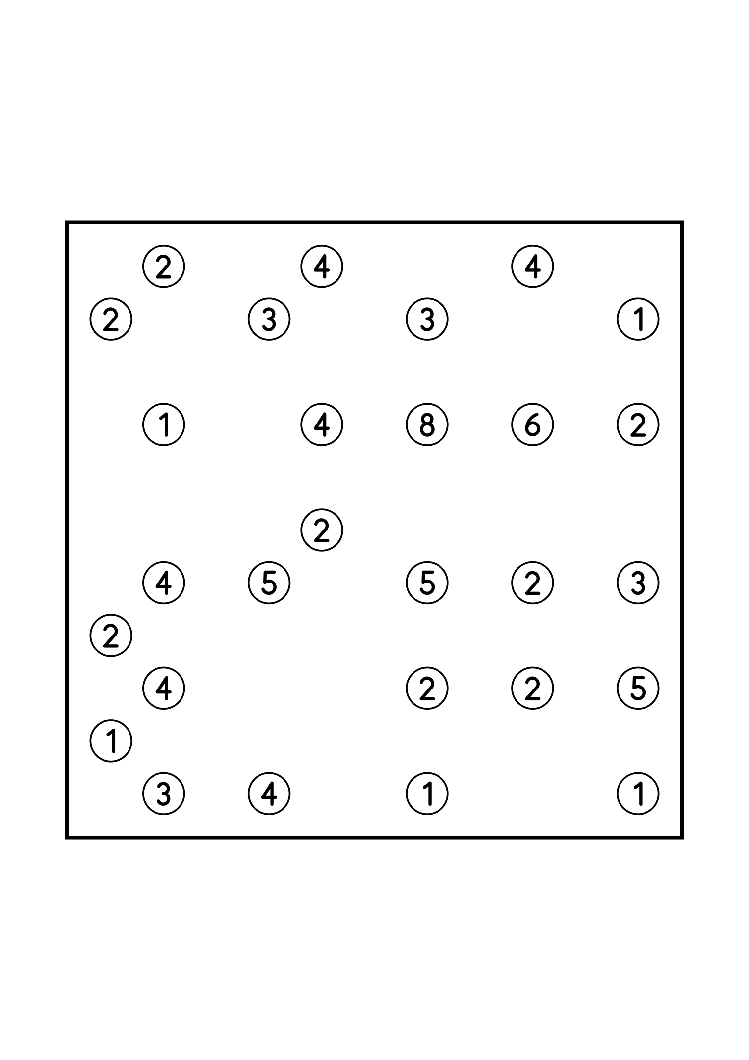 Medium 11x11 hashi, where no group of islands may close itself off, one puzzle on the page. Level: Medium. Variant 6.