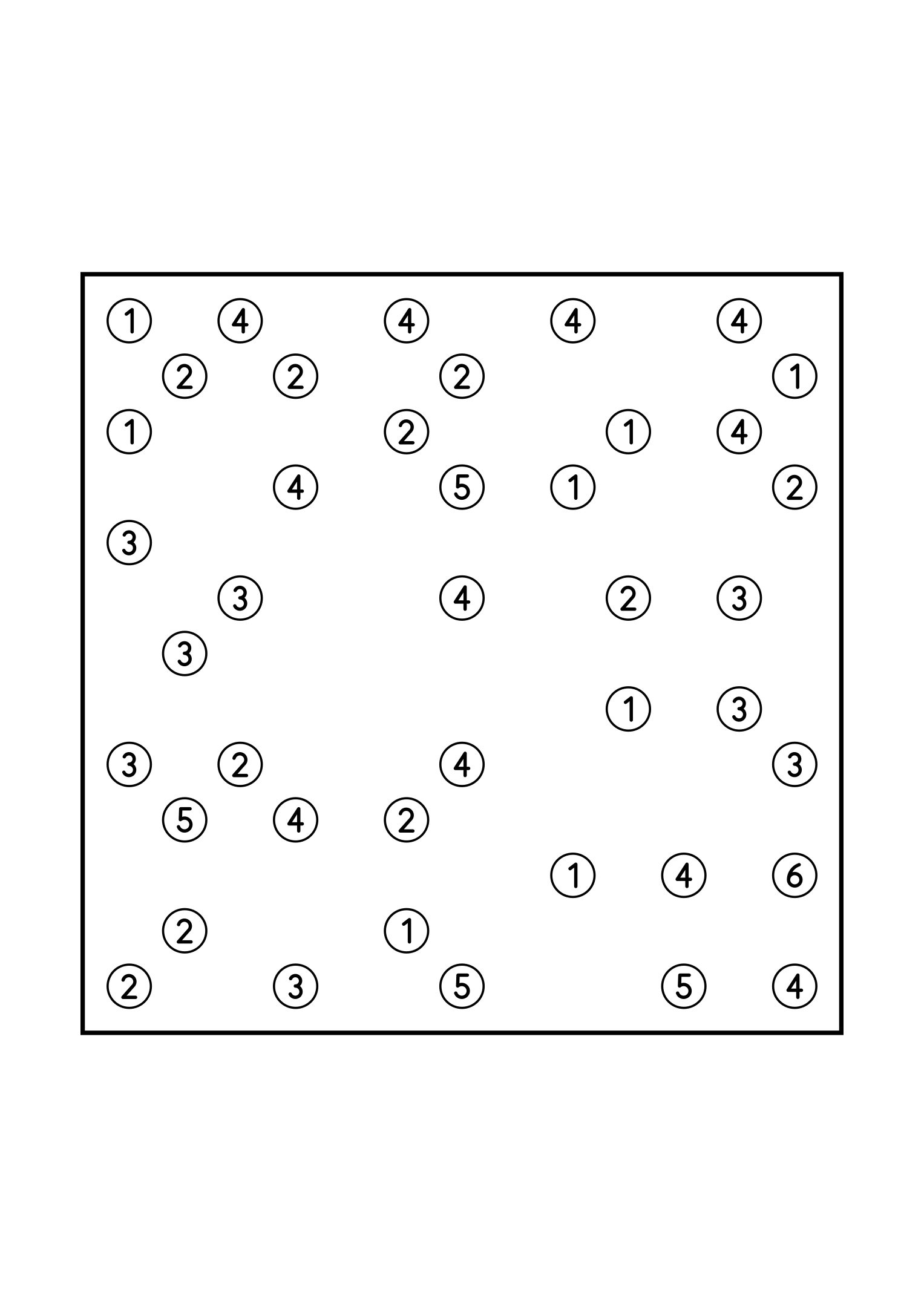 Medium 13x13 hashi, where no group of islands may close itself off, one puzzle on the page. Level: Medium. Variant 5.