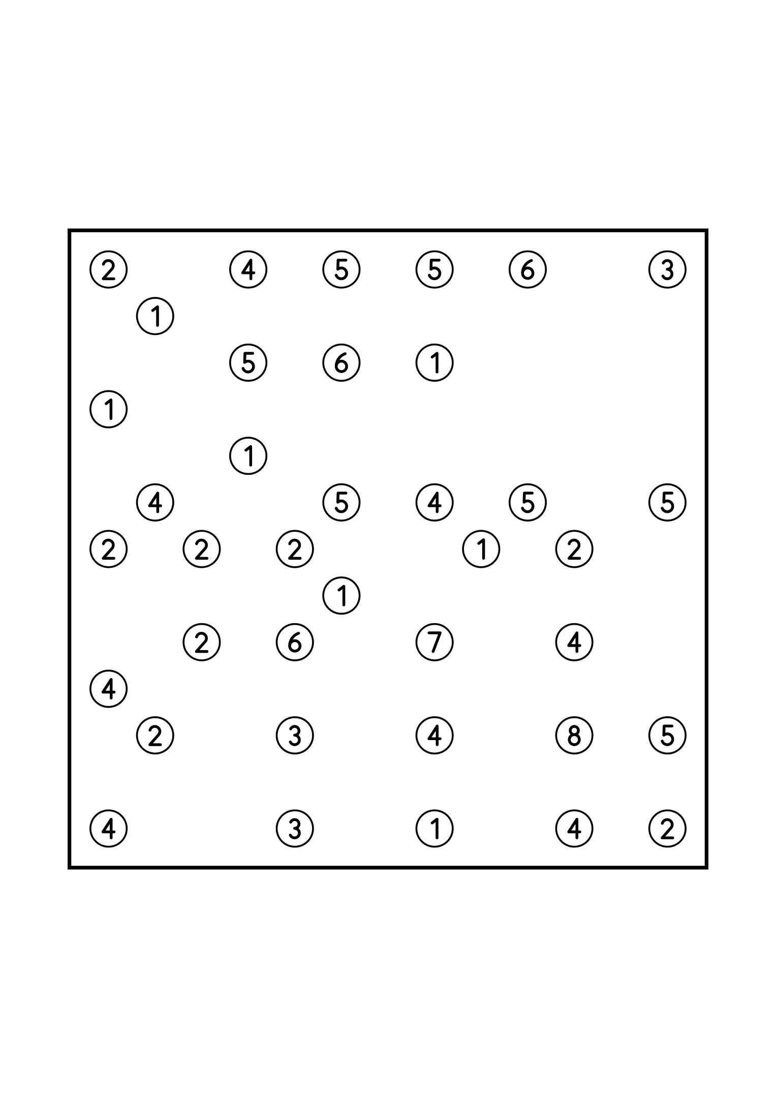 Medium 13x13 hashi, where no group of islands may close itself off, one puzzle on the page. Level: Medium. Variant 7.