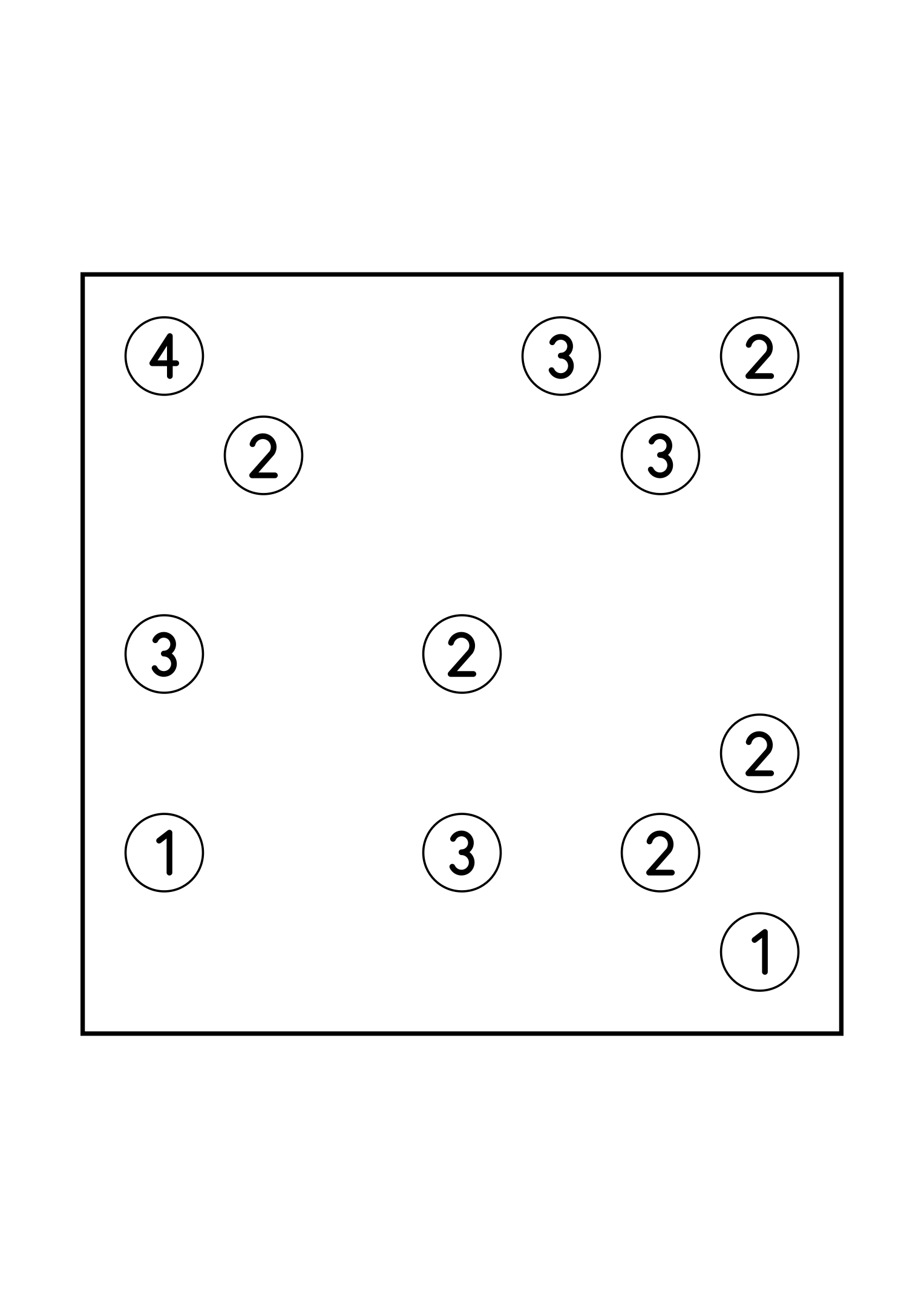 Medium 7x7 hashi, where no group of islands may close itself off, one puzzle on the page. Level: Medium. Variant 2.