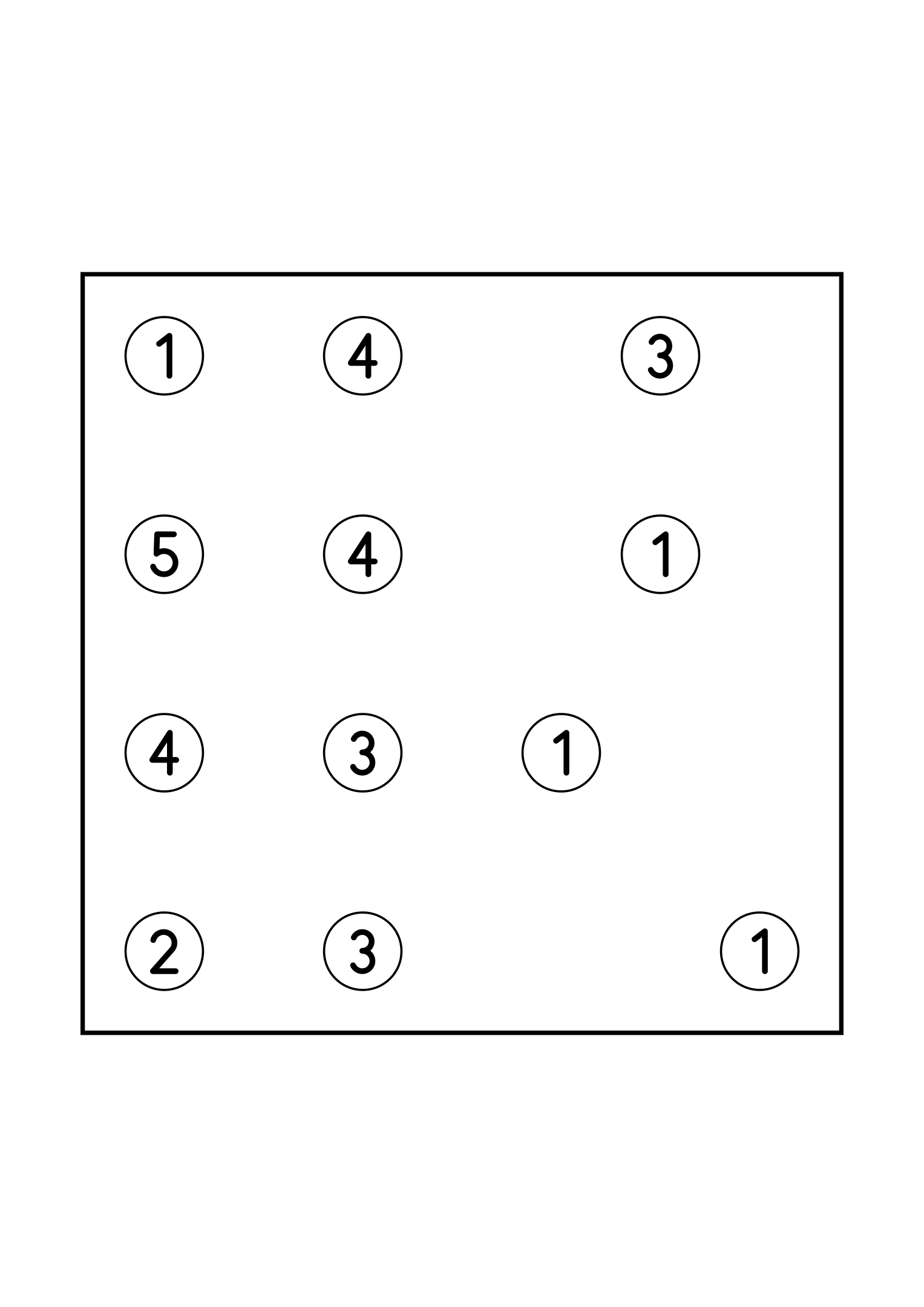 Medium 7x7 hashi, where no group of islands may close itself off, one puzzle on the page. Level: Medium. Variant 5.
