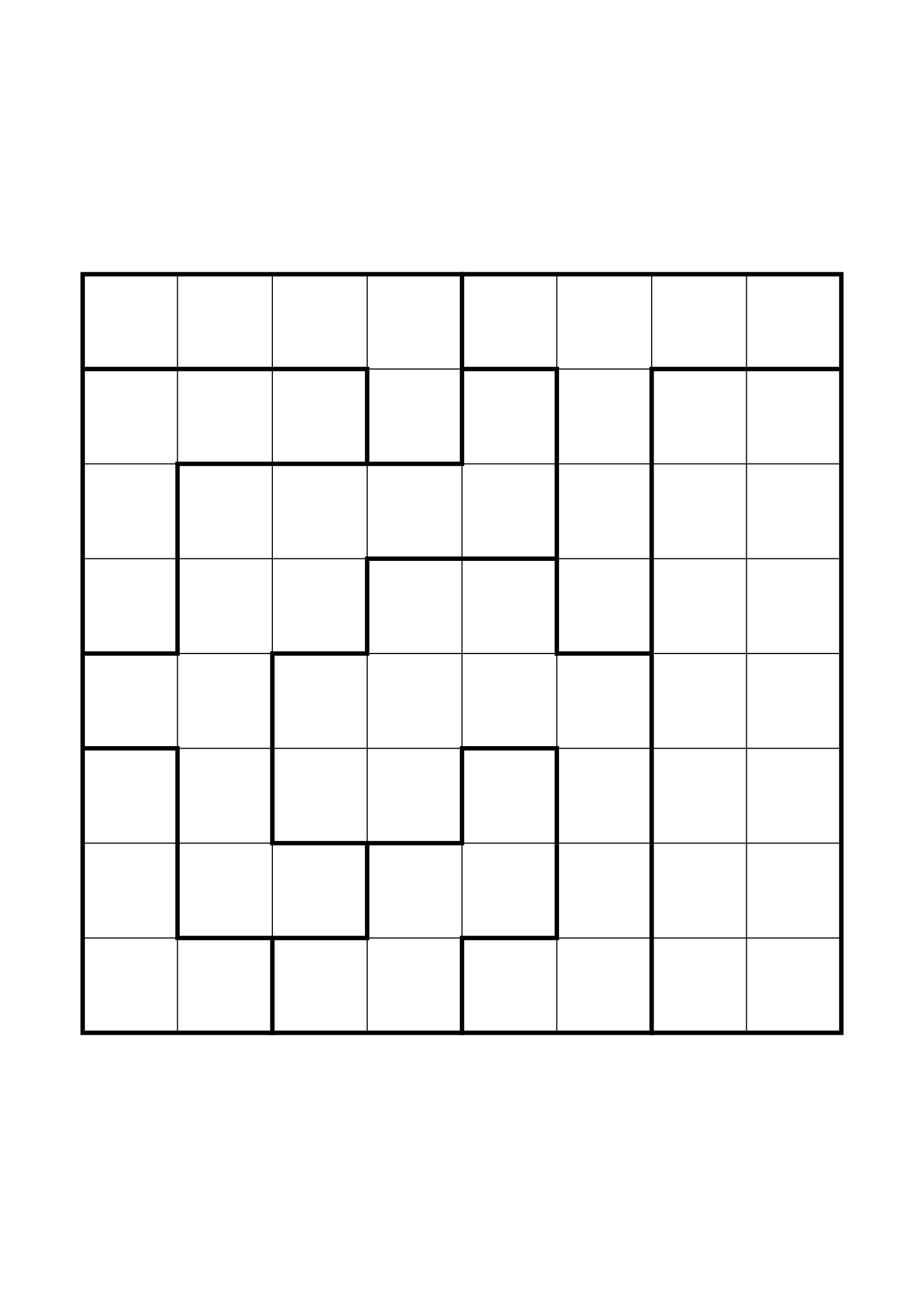 Medium 8x8 star battle, where two or three regions must be read together, one large grid on the page. Level: Medium. Variant 1.