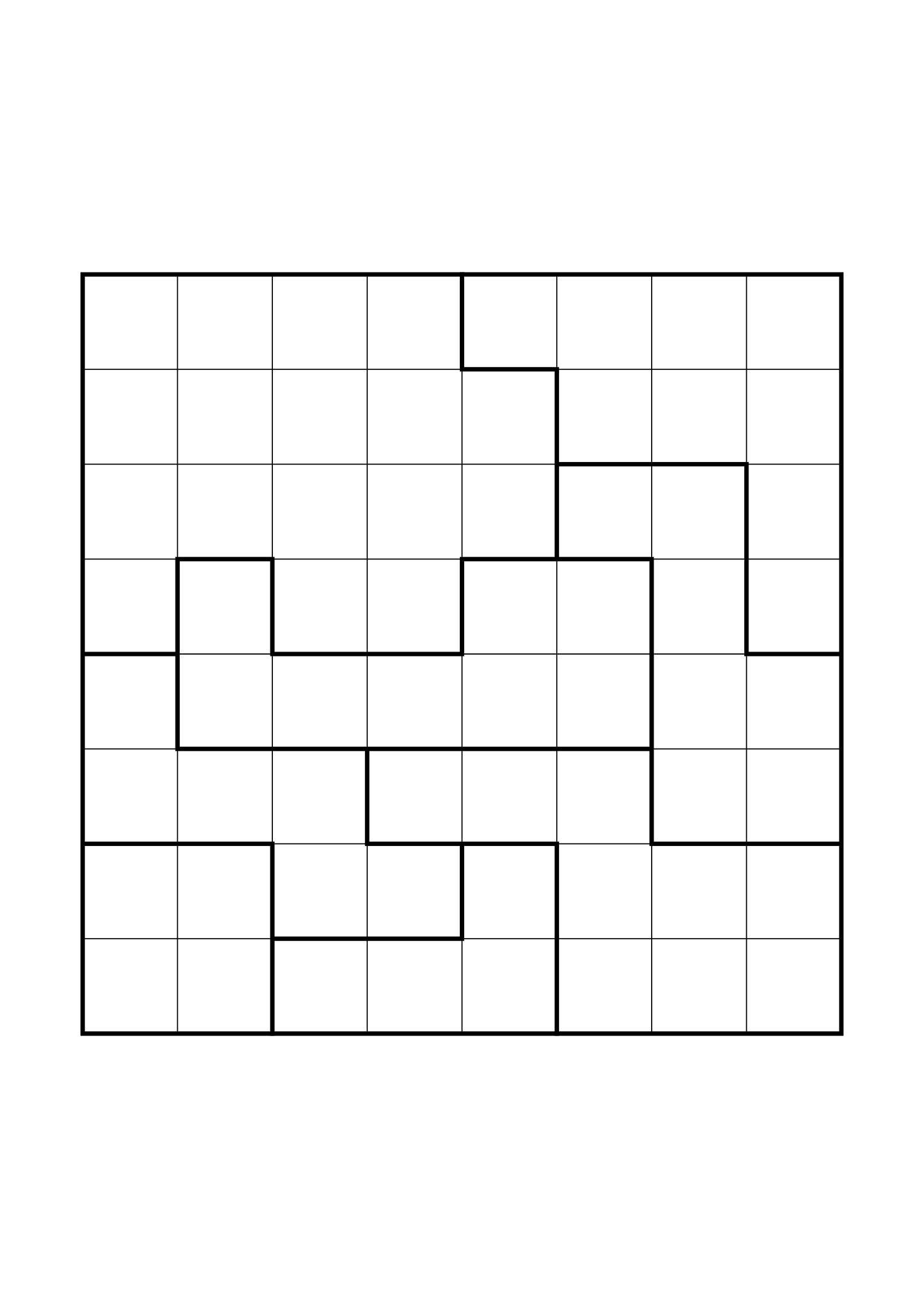 Medium 8x8 star battle, where two or three regions must be read together, one large grid on the page. Level: Medium. Variant 3.