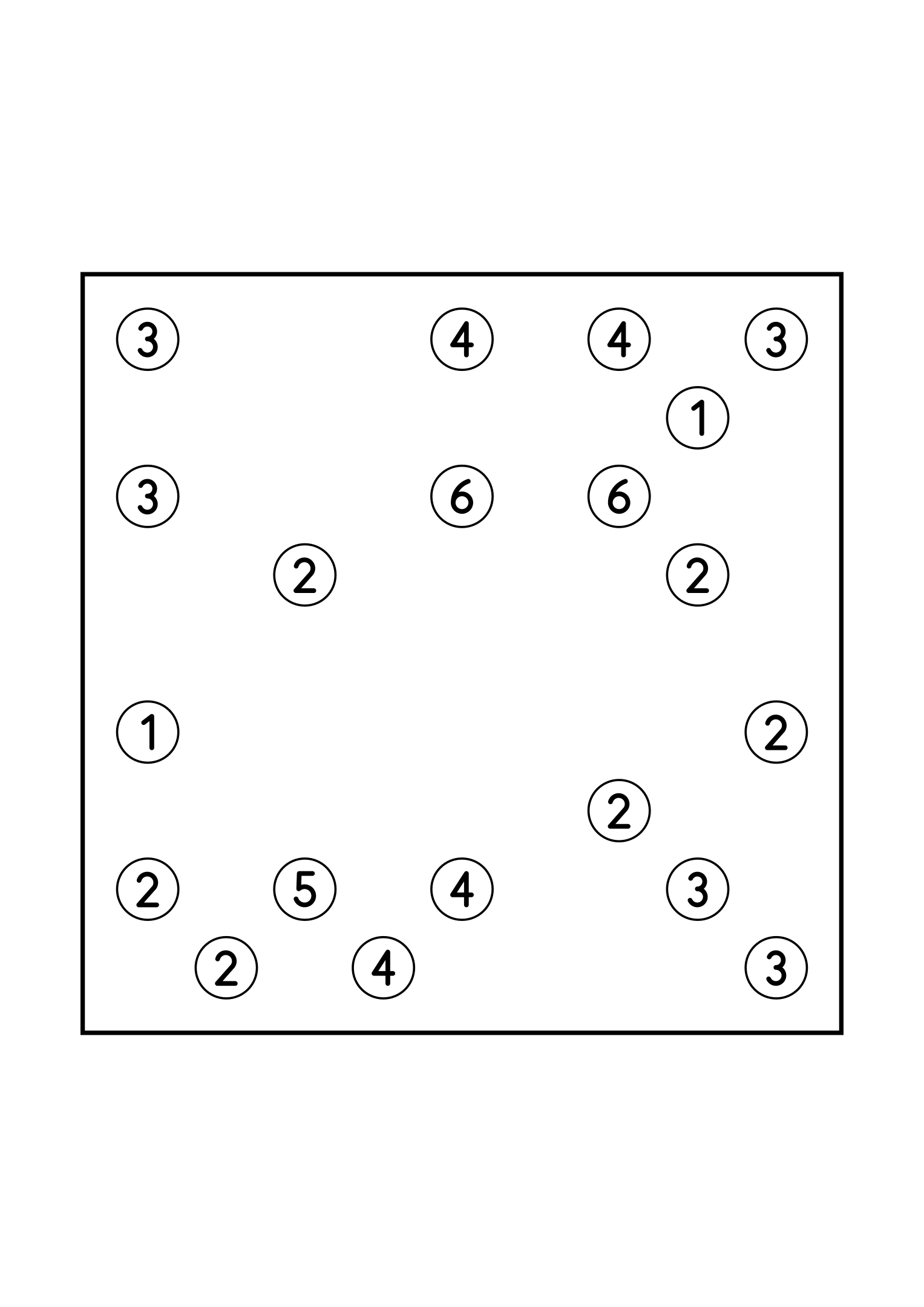 Medium 9x9 hashi, where no group of islands may close itself off, one puzzle on the page. Level: Medium. Variant 5.