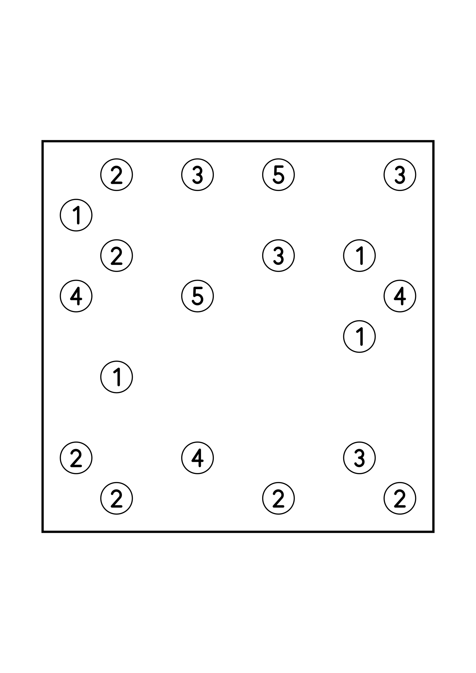 Medium 9x9 hashi, where no group of islands may close itself off, one puzzle on the page. Level: Medium. Variant 8.